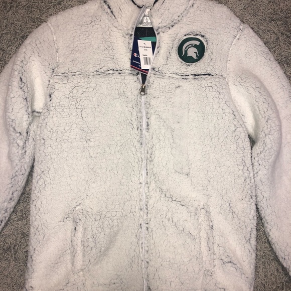 Champion full zip Michigan State Sherpa - Picture 3 of 6